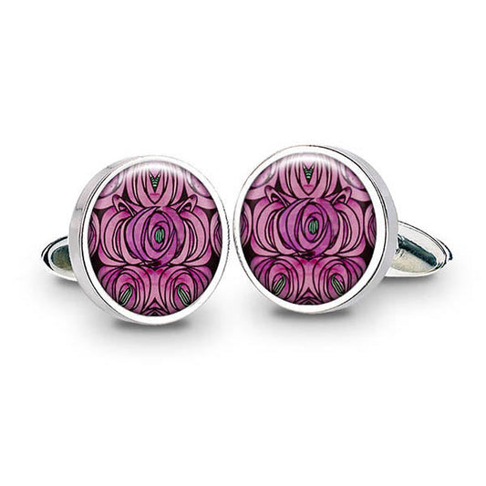 Mackintosh Rose & Teardrop Cuff Links