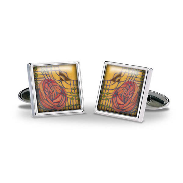 Mackintosh Stylised Rose Cuff Links