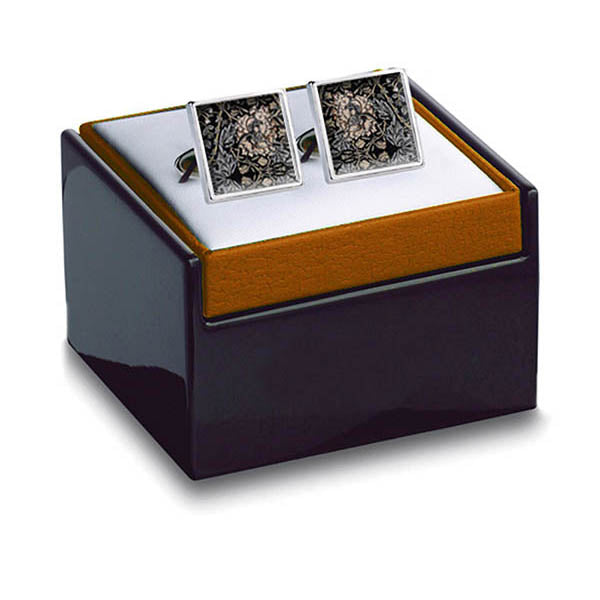 Morris Black Cuff Links in box