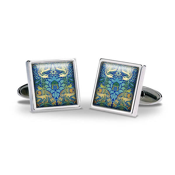 Morris Dragon & Peacock Cuff Links