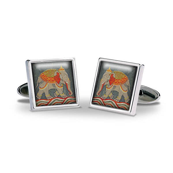 Mughal Elephant Cuff Links