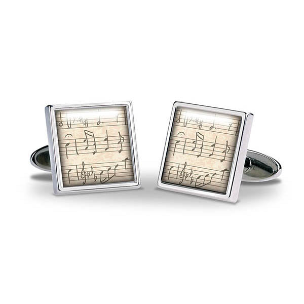 Music Sheet Cuff Links