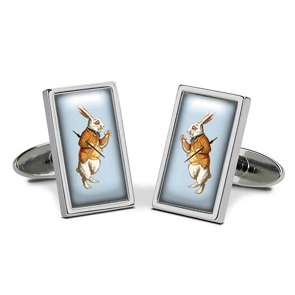 White Rabbit Cuff Links