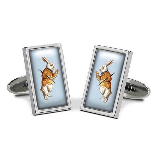 White Rabbit Cuff Links