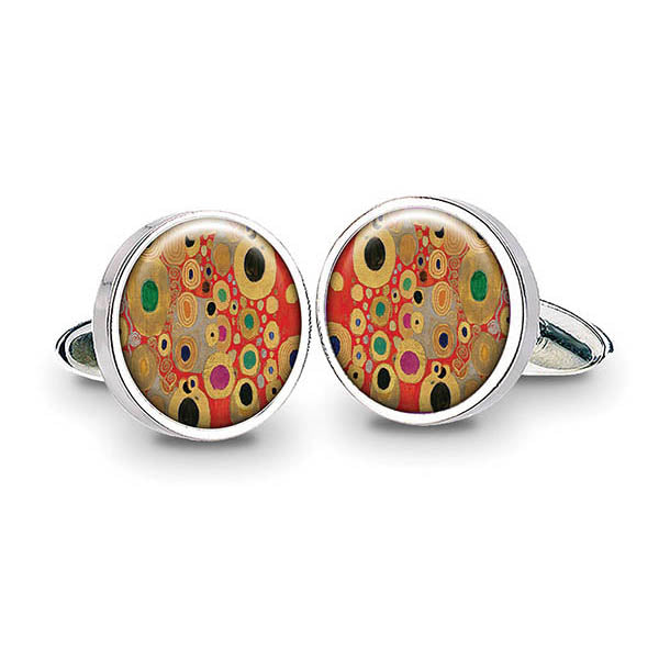 Klimt Red Cuff Links