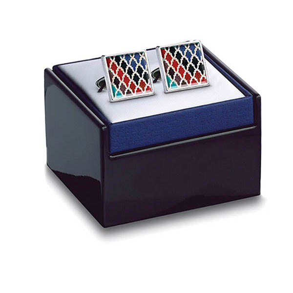 Marrakesh Zellige Cuff Links in box