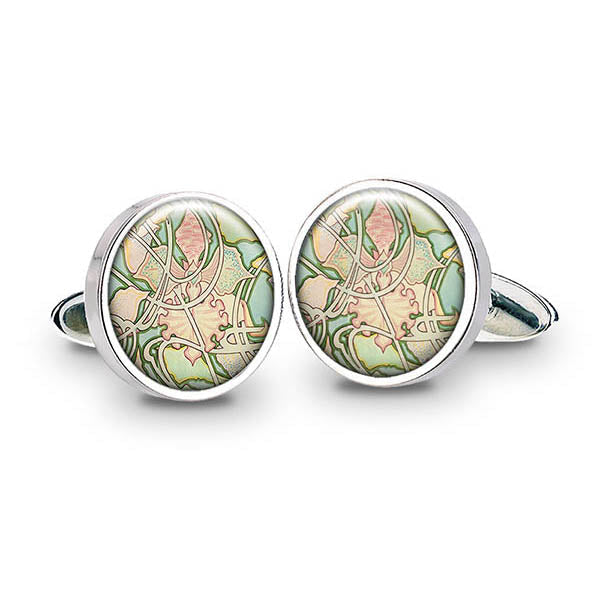 Mucha Wallpaper Cuff Links
