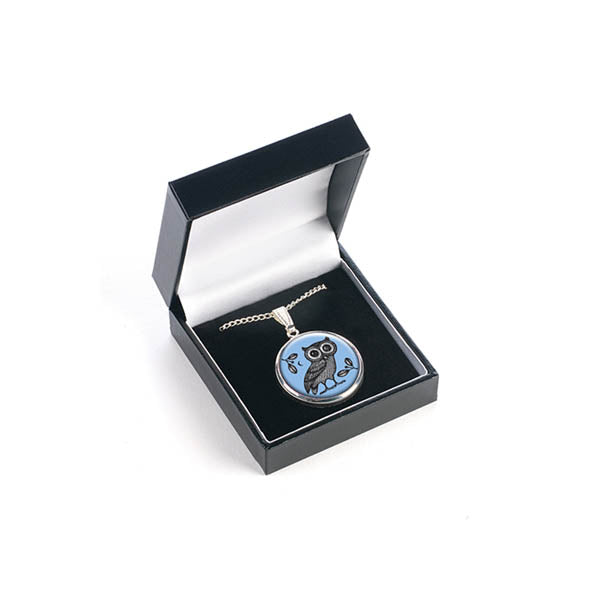 Greek Owl Pendant - boxed