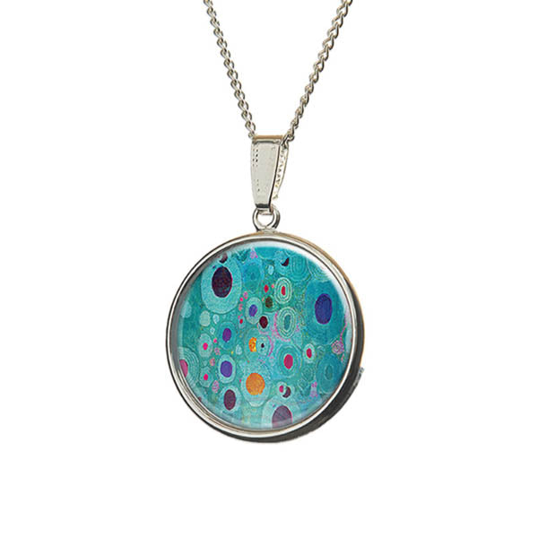 Klimt Turquoise Pendant