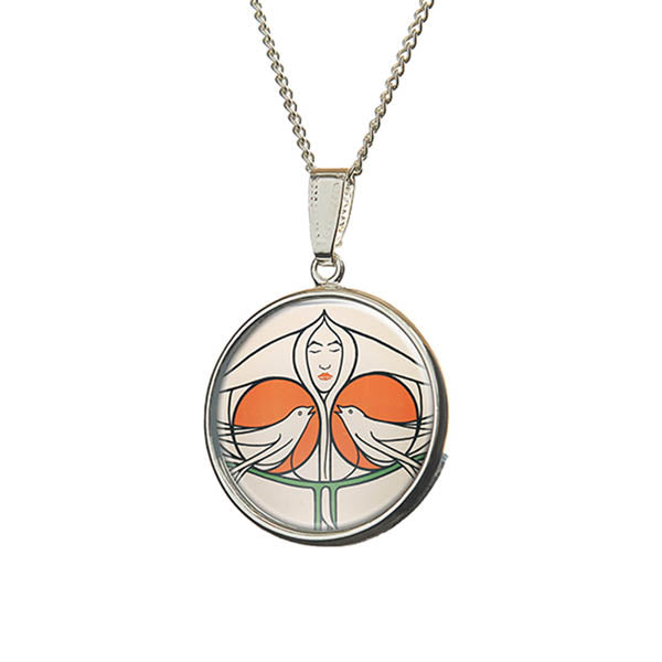 Mackintosh Lady with Doves Pendant