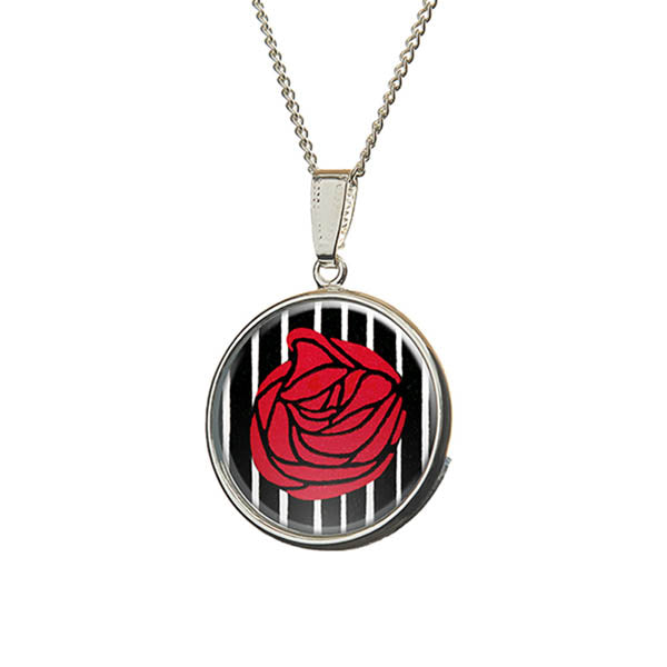 Mackintosh Lady with Rose Pendant