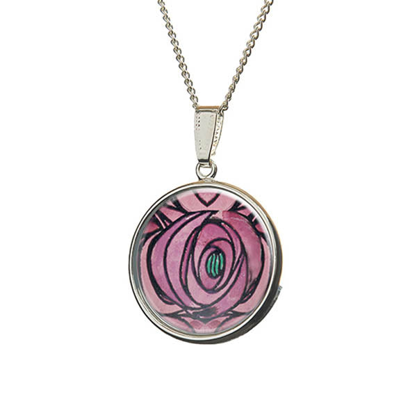 Mackintosh Rose & Teardrop Pendant