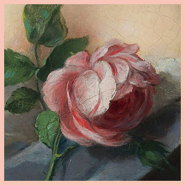 Nattier Roses Silk Square flat