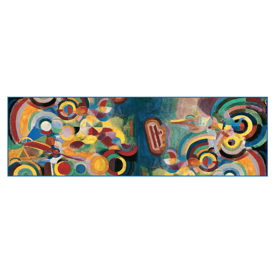 Delaunay Bleriot Chiffon Scarf Flat