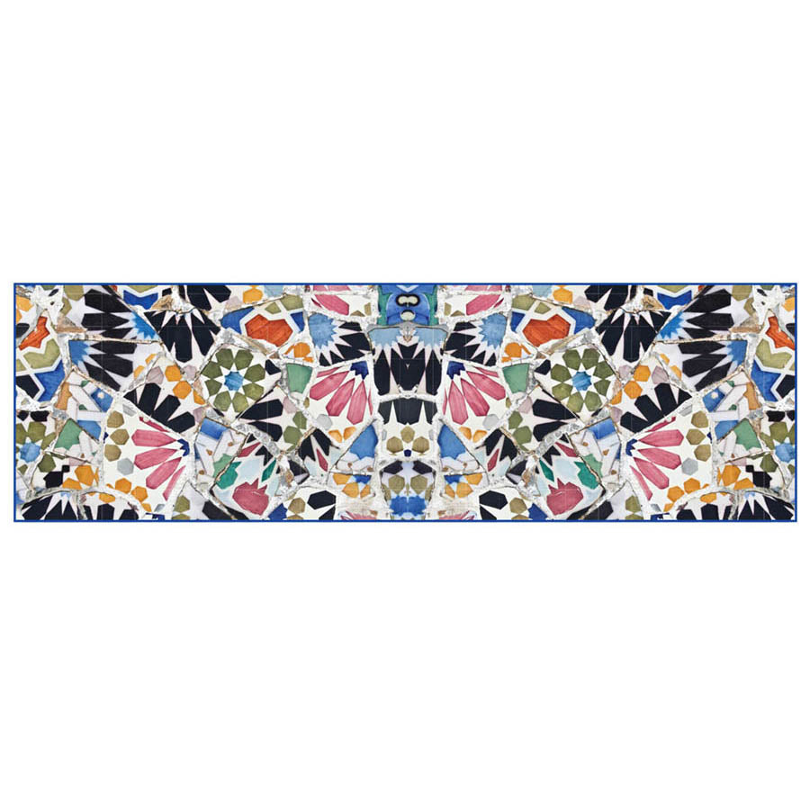 Gaudi Mosaic Chiffon Scarf Flat