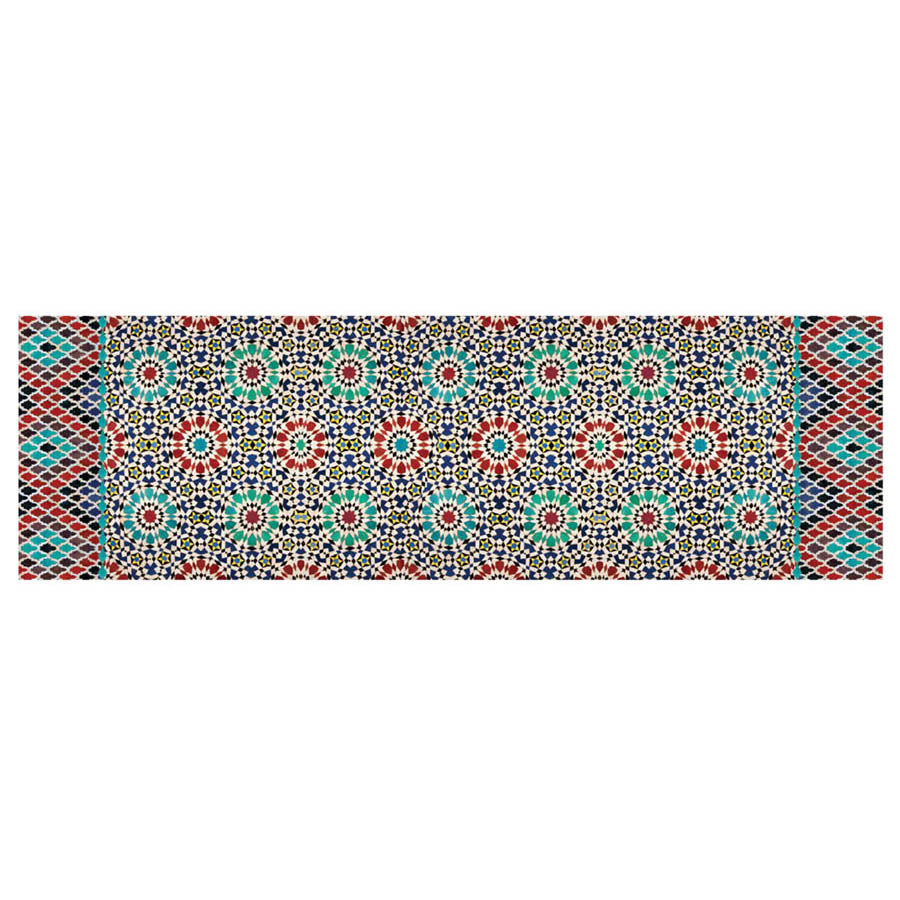 Marrakesh Red Chiffon Scarf Flat