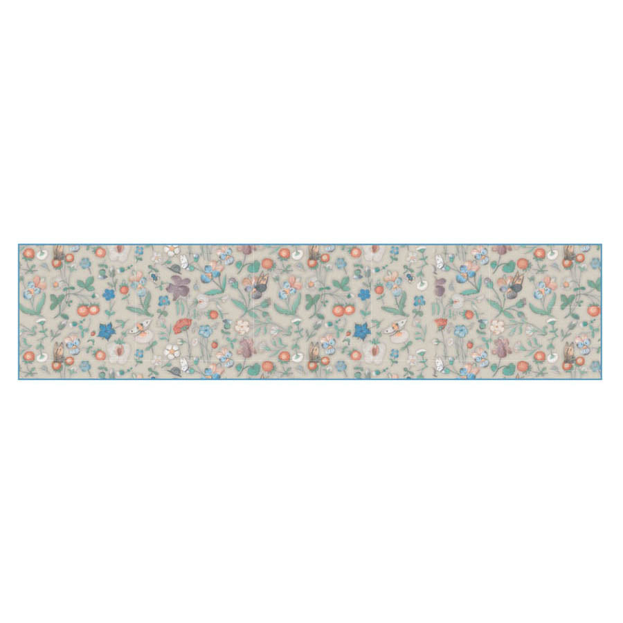 Medieval Manuscript Chiffon Scarf Flat