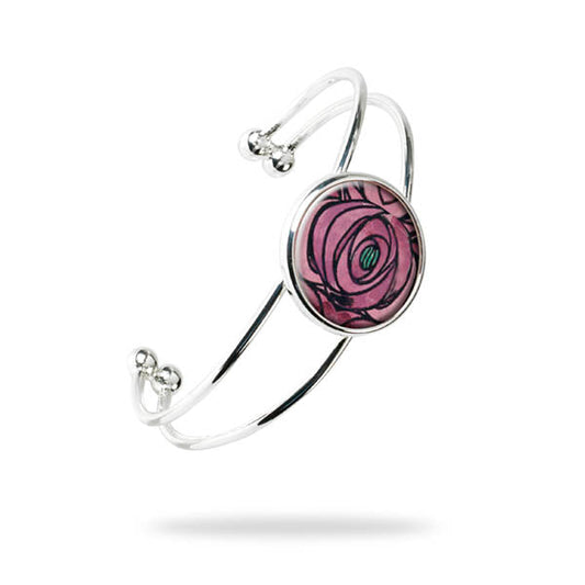 Rose & Teardrop Bangle