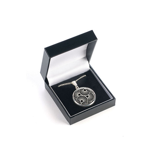 Deco Gingko Pendant - boxed