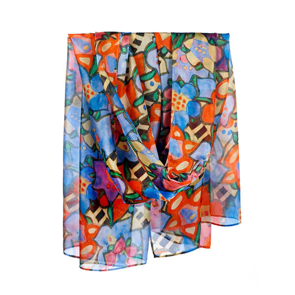 Mackintosh Flowers Habotai Silk Wrap