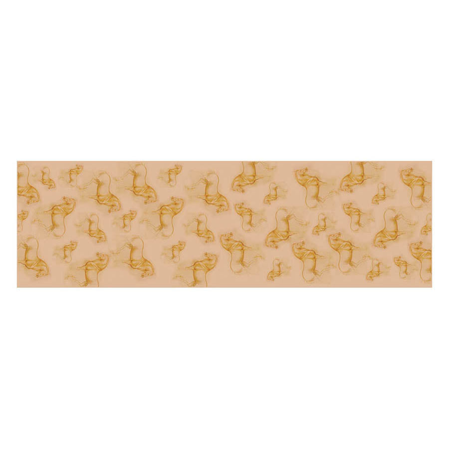 Da Vinci Horse Chiffon Scarf Flat