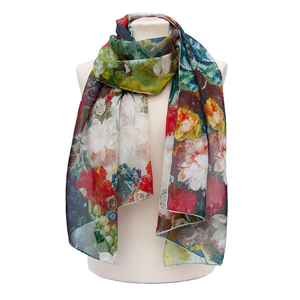Van Os Fruit & Flowers Chiffon Scarf