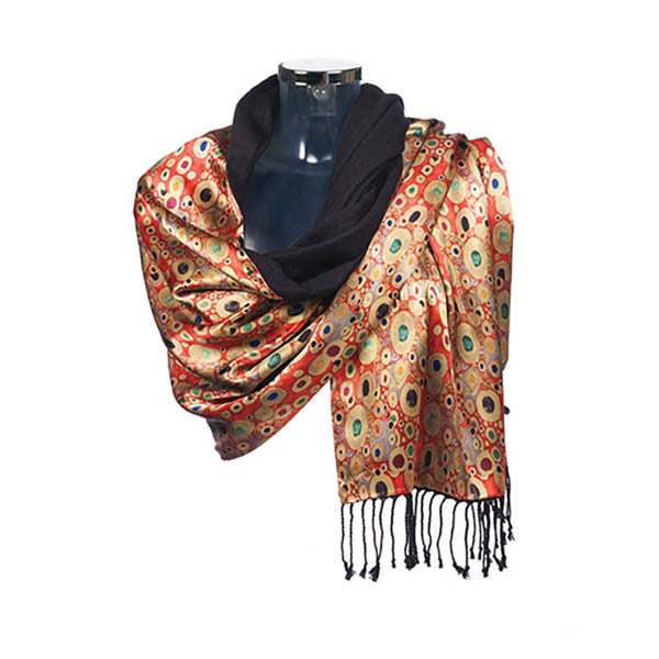 Klimt Red Poshmina Stole