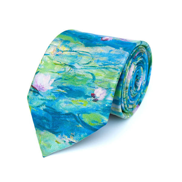 Monet Water Lilies Silk Tie