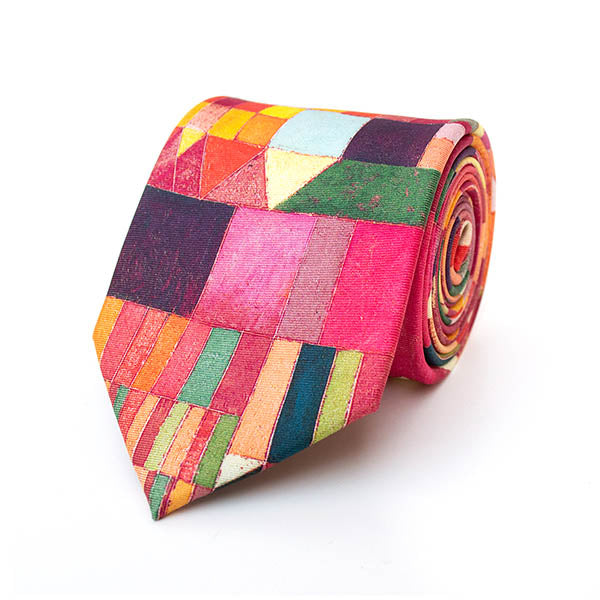 Paul Klee Castle and Sun Silk Tie