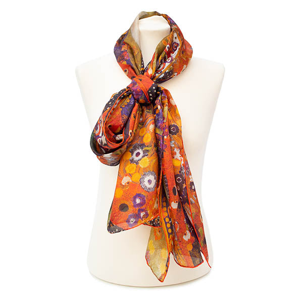 Klimt Water Serpent Silk Habotai Scarf - Style 2