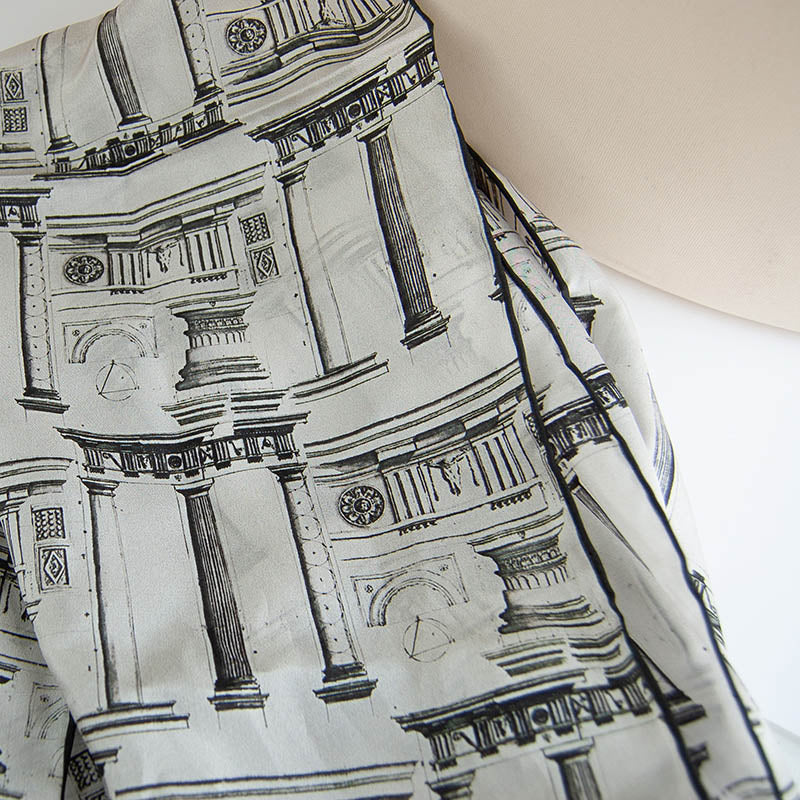 Architectural Habotai Scarf Detail