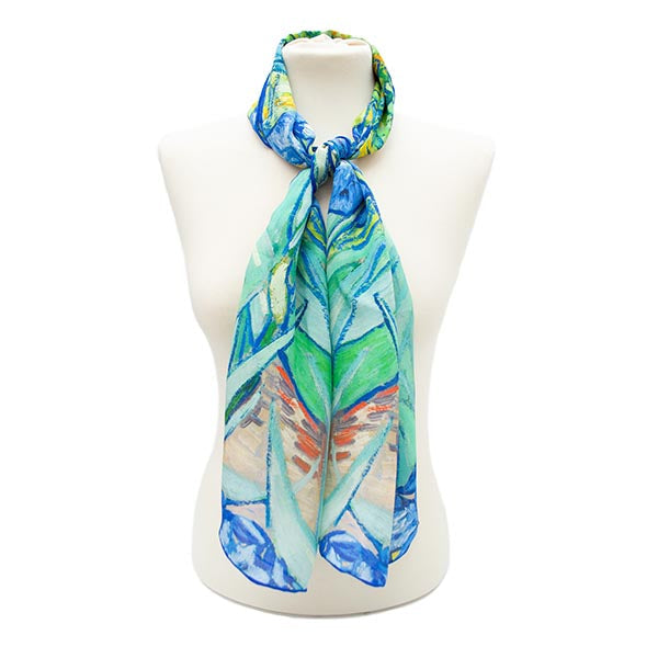 Van Gogh Irises Silk Habotai Scarf