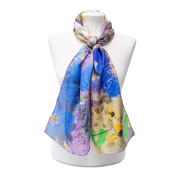 Redon Violet Heymann Silk Habotai Scarf