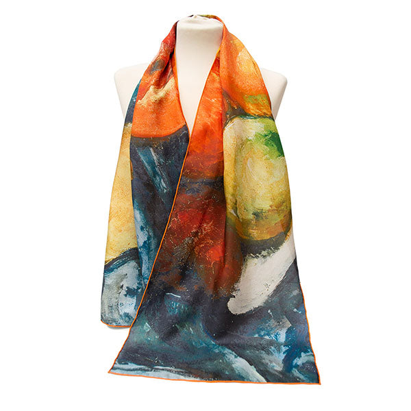 Cézanne Fruit Habotai Scarf - Styled