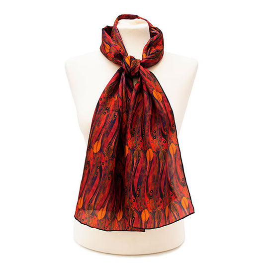Mackintosh Tulips Silk Habotai Scarf