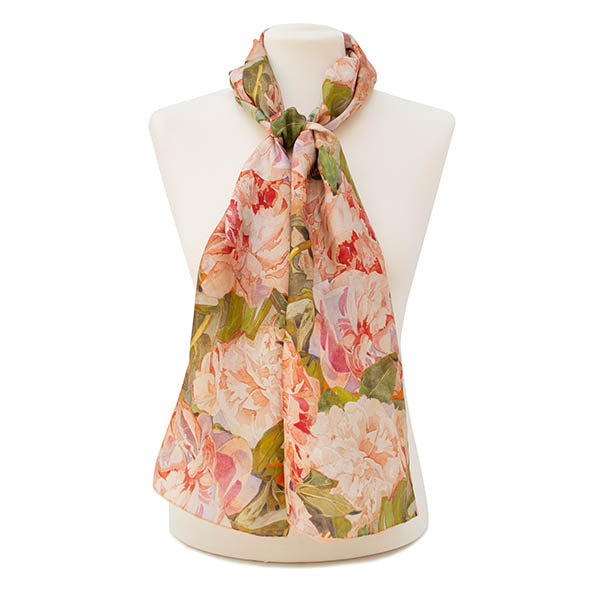 Mackintosh Peony Silk Habotai Scarf