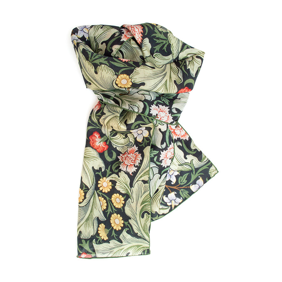 Dearle Leicester Silk Habotai Scarf - Detail 1