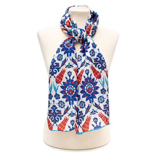 Islamic Starburst Silk Habotai Scarf