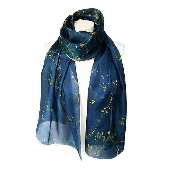 Celestial Map Silk Scarf