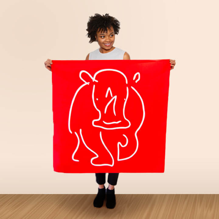 The Jane Bristowe Rhino Silk Square
