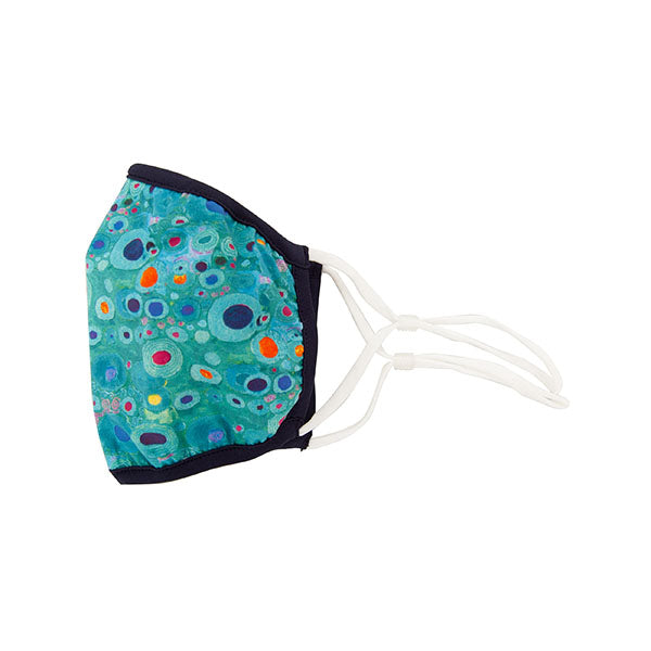 Klimt Turquoise Face Mask
