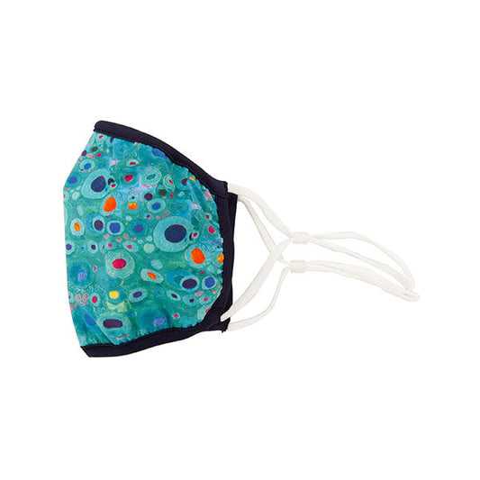 Klimt Turquoise Face Mask
