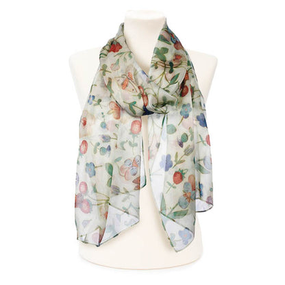 Medieval Manuscript Chiffon Scarf