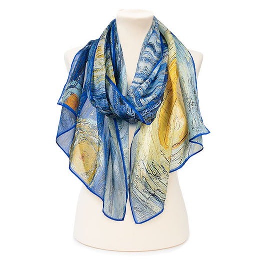 Van Gogh Starry Night Chiffon Scarf