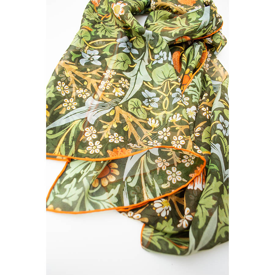 Morris Blackthorn Chiffon Scarf - Detail