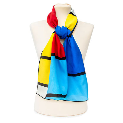 Mondrian Crêpe de Chine Scarf