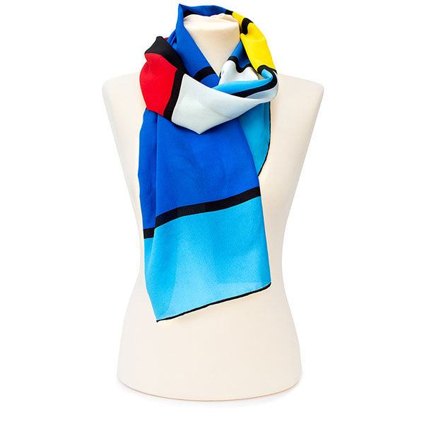 Mondrian Crêpe de Chine Scarf