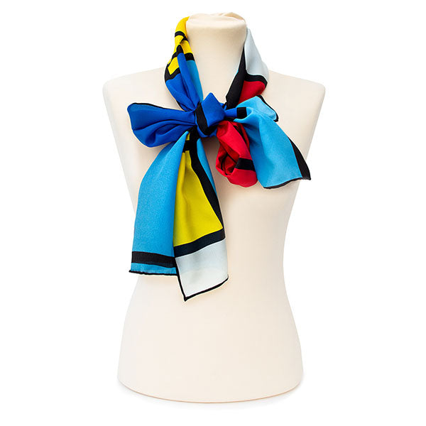 Mondrian Crêpe de Chine Scarf