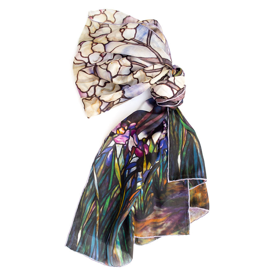 Tiffany Landscape Silk Habotai Scarf - Style 3