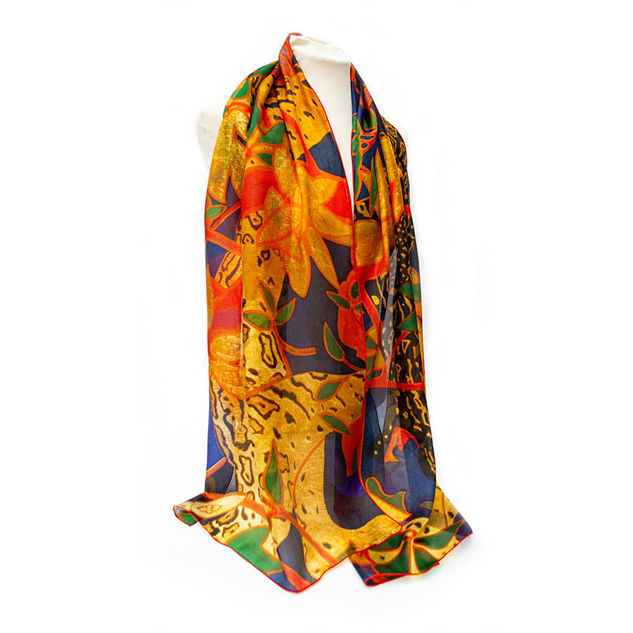 The Hunt Silk Habotai Scarf - Style 3